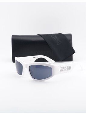 Moschino MOS164/S 06HT IR Rectangle Sunglasses - White / Grey